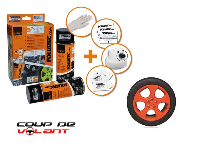 Pack Spray Film Foliatec Orange Mat - Coup-de-volant.fr